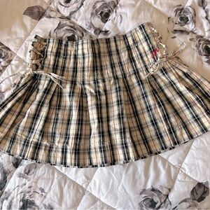 Moffy Mini Kilt in Butter Damson Madder size 10